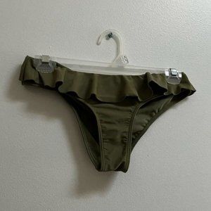 Hollister Ruffle Cheeky Bikini Bottoms XS